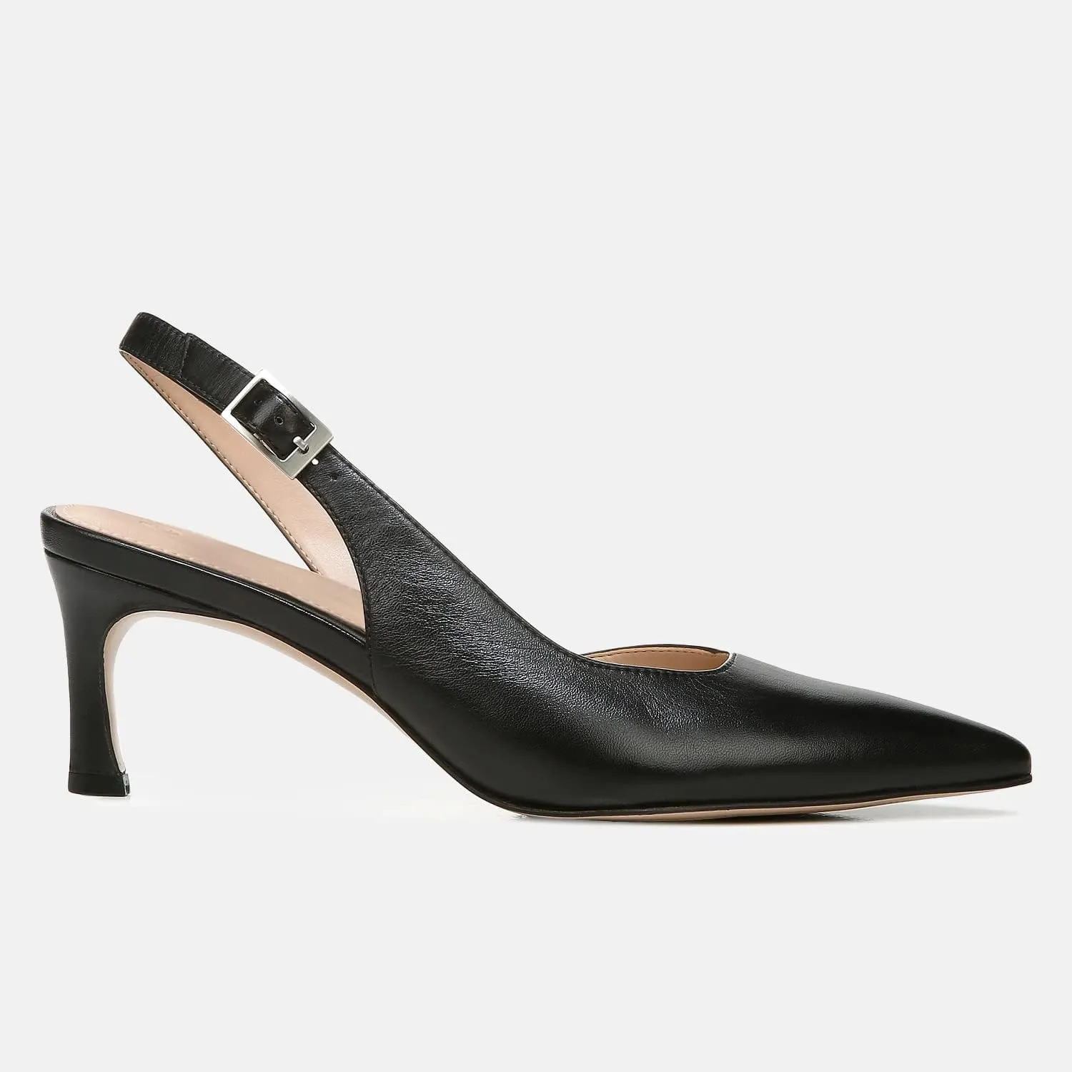Womens Slingback Heels Low Kitten Pumps Pointed Toe Stiletto Elegant Office Dress Shoes