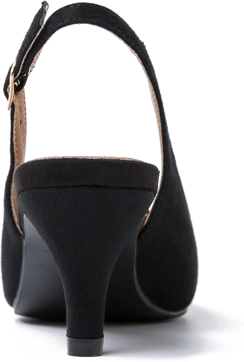 Women's Slingback Kitten Heel Pointed Closed Toe Low Heel Pumps Elegant Comfortable Dress Wedding Evening Bridal Party Shoes