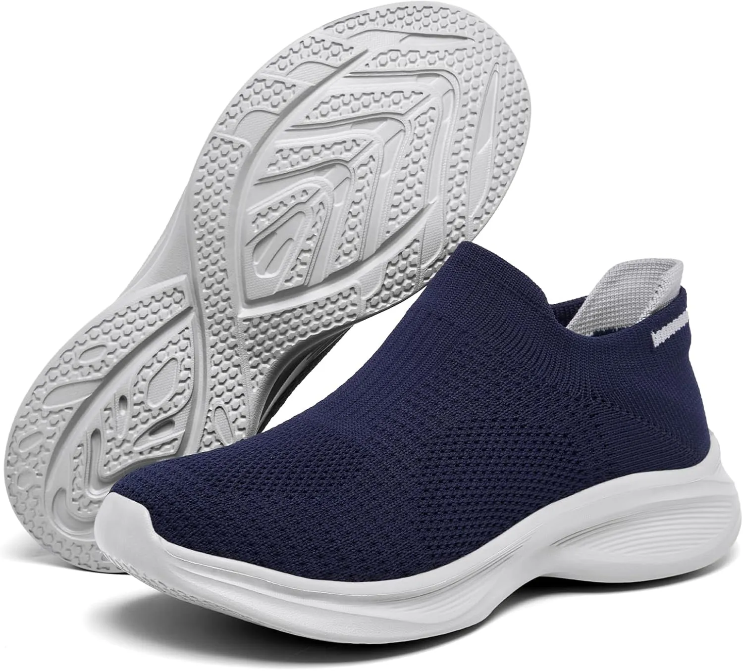 Women’s Slip on Walking Shoes Breathable Comfort Lightweight Sock Shoe Non Slip Work Shoes Fashion Running Tennis Sneakers