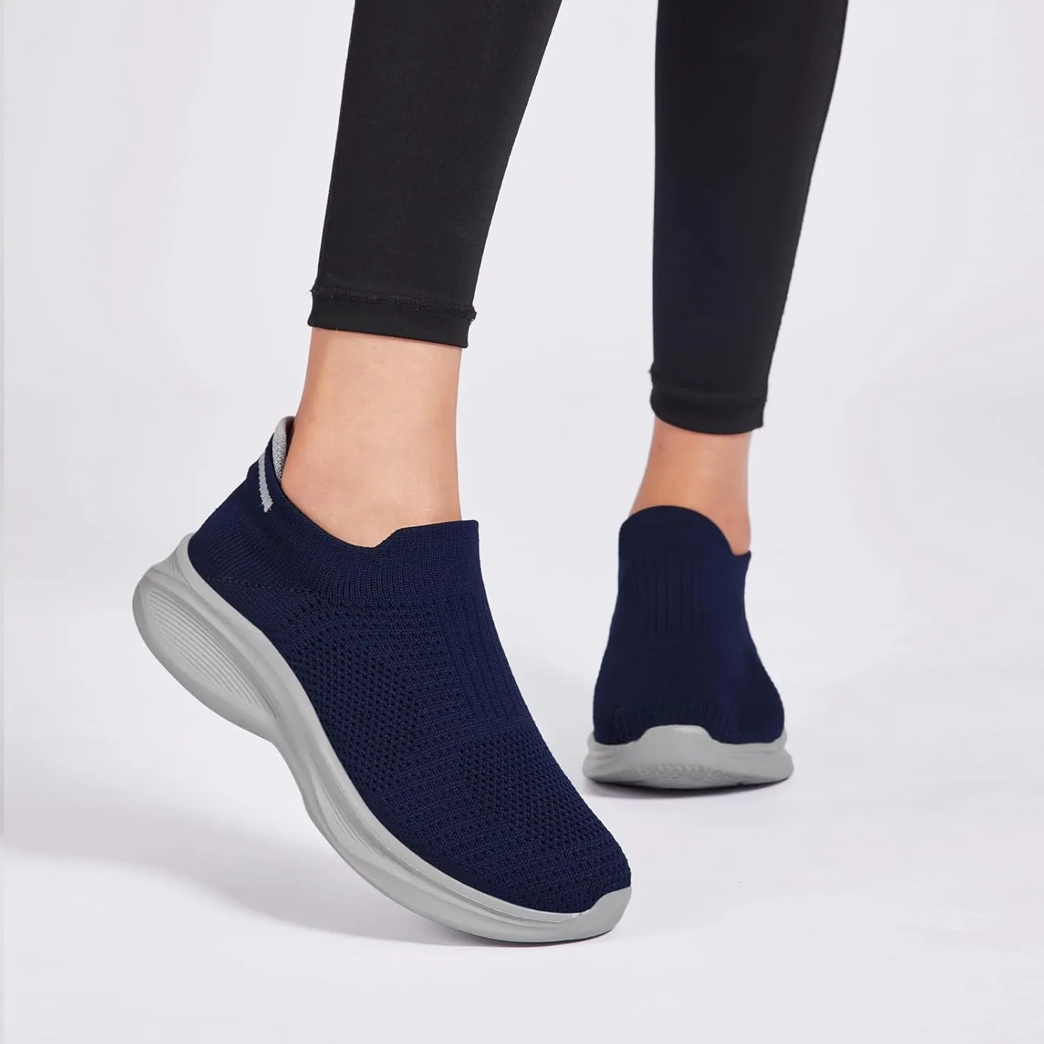 Women’s Slip on Walking Shoes Breathable Comfort Lightweight Sock Shoe Non Slip Work Shoes Fashion Running Tennis Sneakers