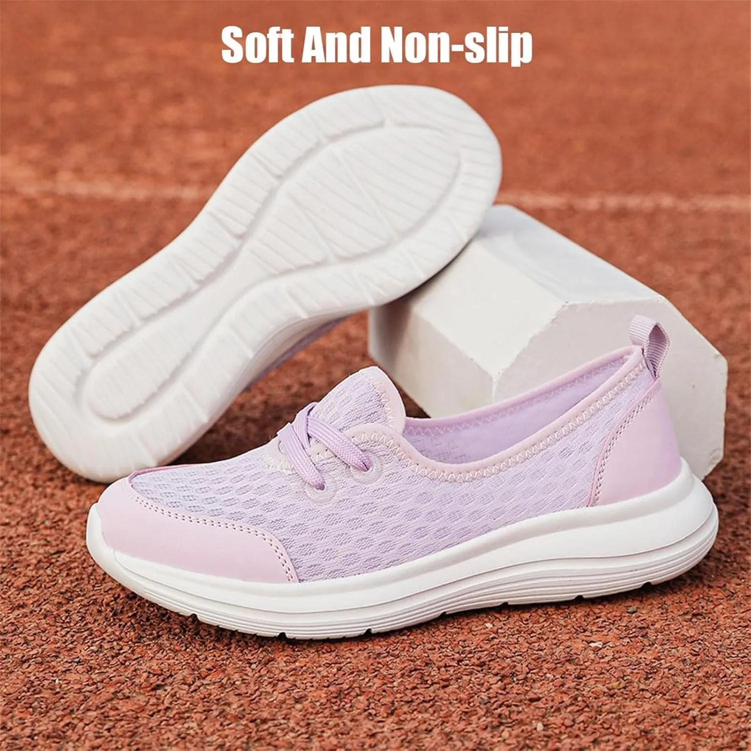 Women's Soft Sole Mesh Comfort Orthopedic Shoes, Comfortable Walking Shoes Women Arch Support, Casual Slip-on Shoes, Low-top Flat Arch Support Walking Shoes
