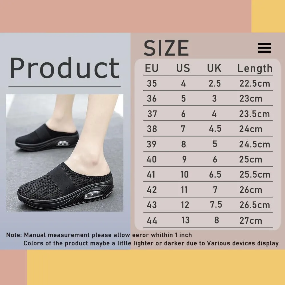 Women's thick-soled mesh slippers with baotou heels Women's wedge-heel slippers