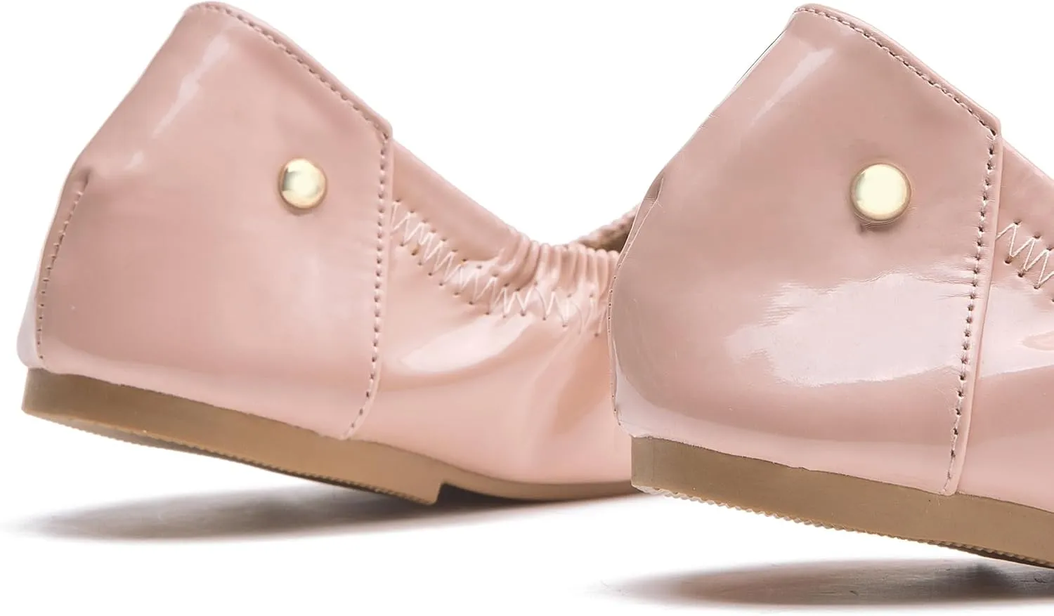 WONDERWAY Womens Foldable Ballet Flats, Comfortable Flat Breathable Ballet Shoes