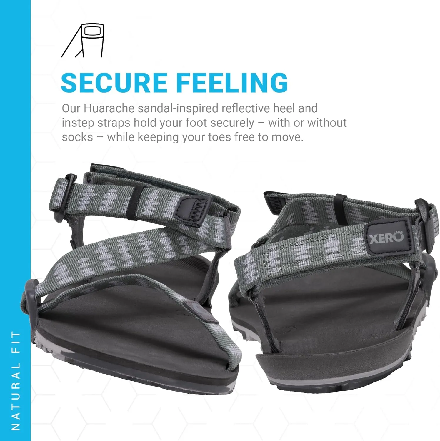 Xero Shoes Men's Z-Trail EV Barefoot Hiking Sandals