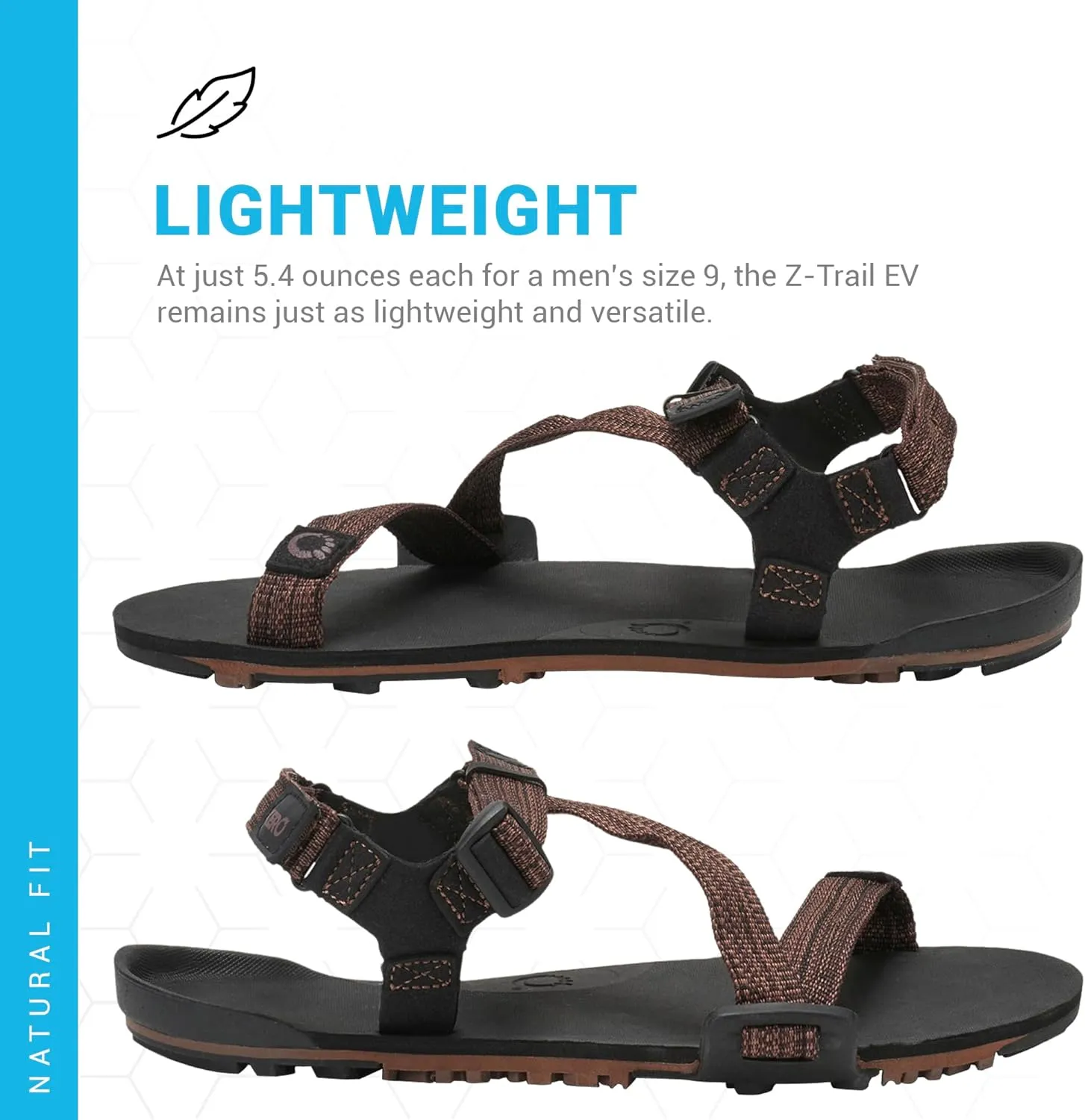 Xero Shoes Men's Z-Trail EV Barefoot Hiking Sandals