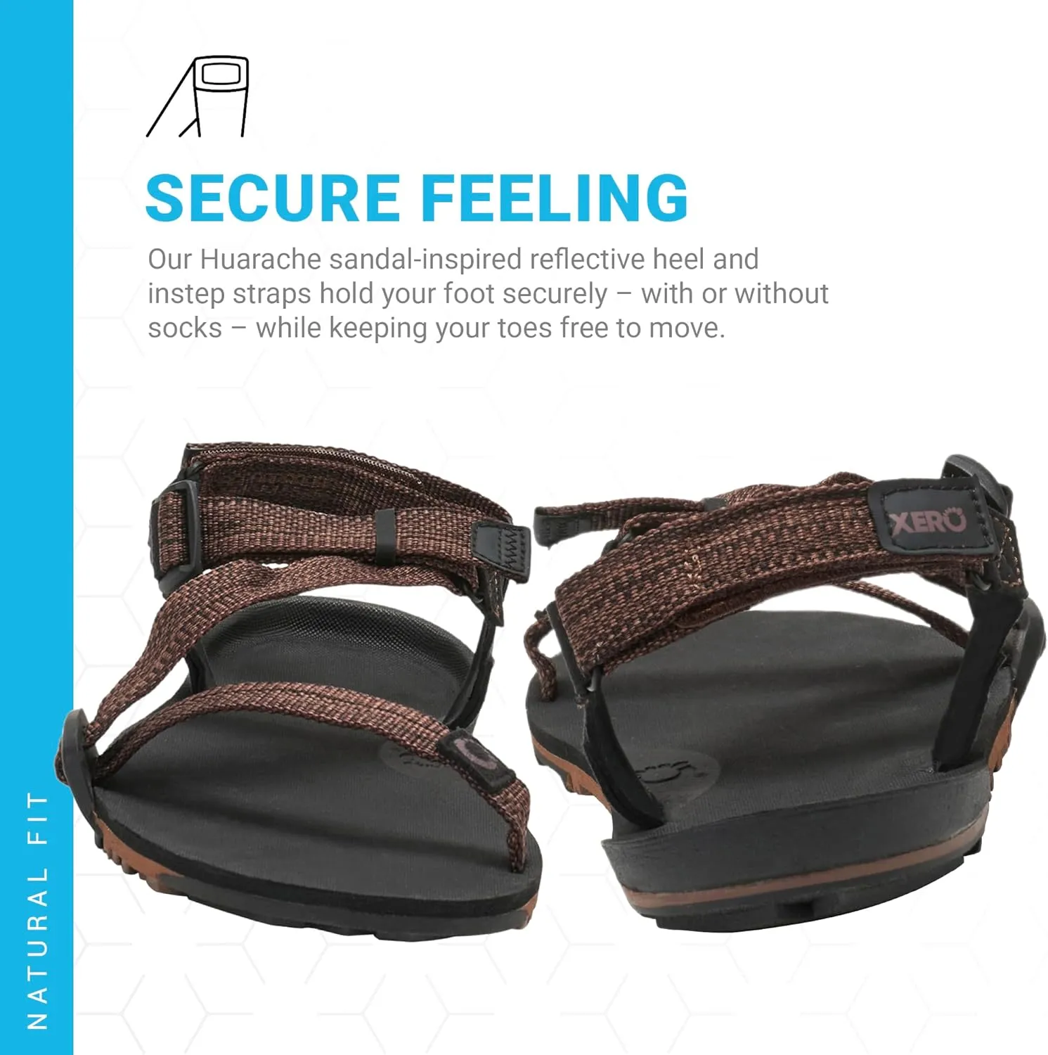 Xero Shoes Men's Z-Trail EV Barefoot Hiking Sandals