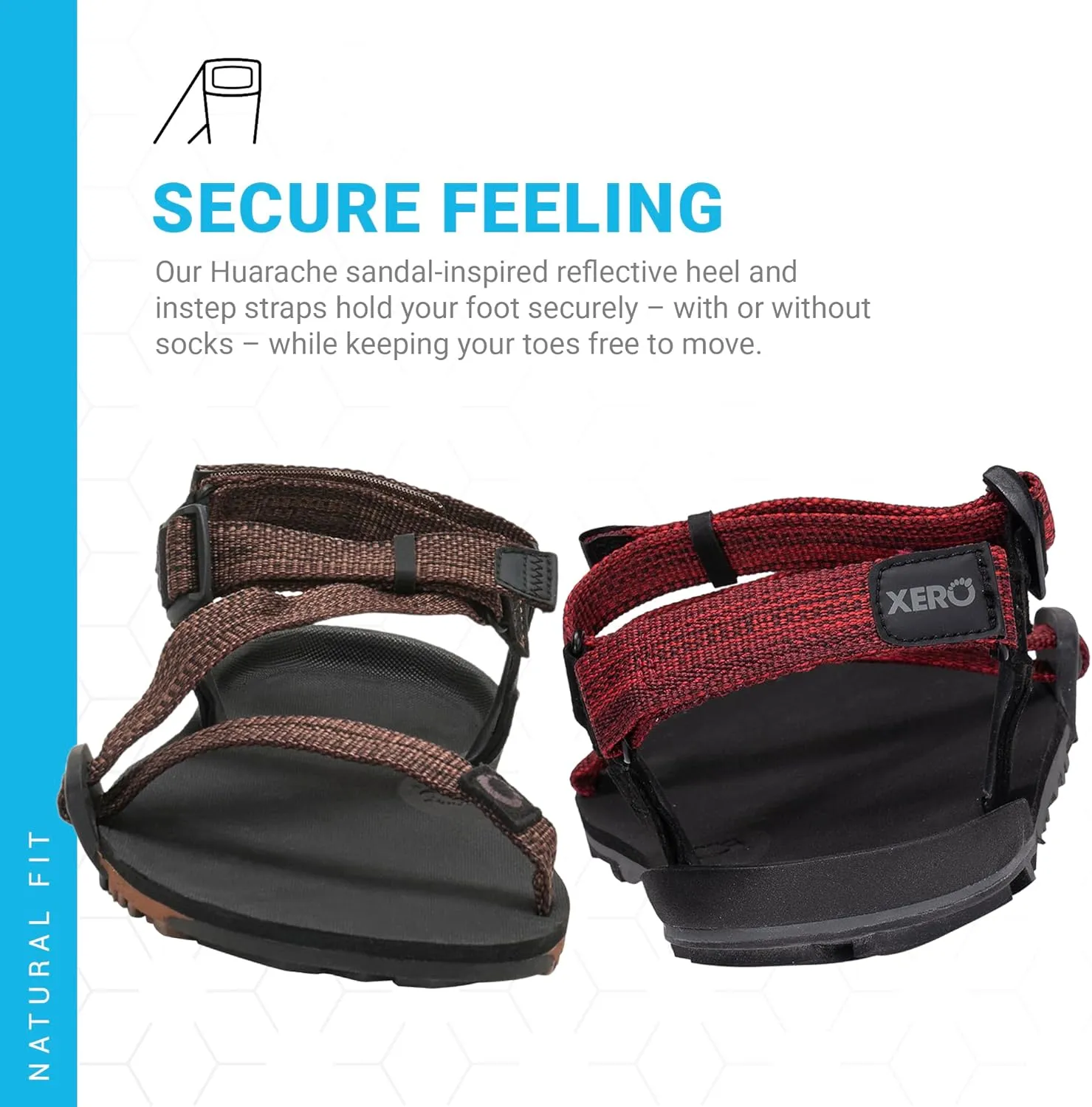 Xero Shoes Men's Z-Trail EV Barefoot Hiking Sandals
