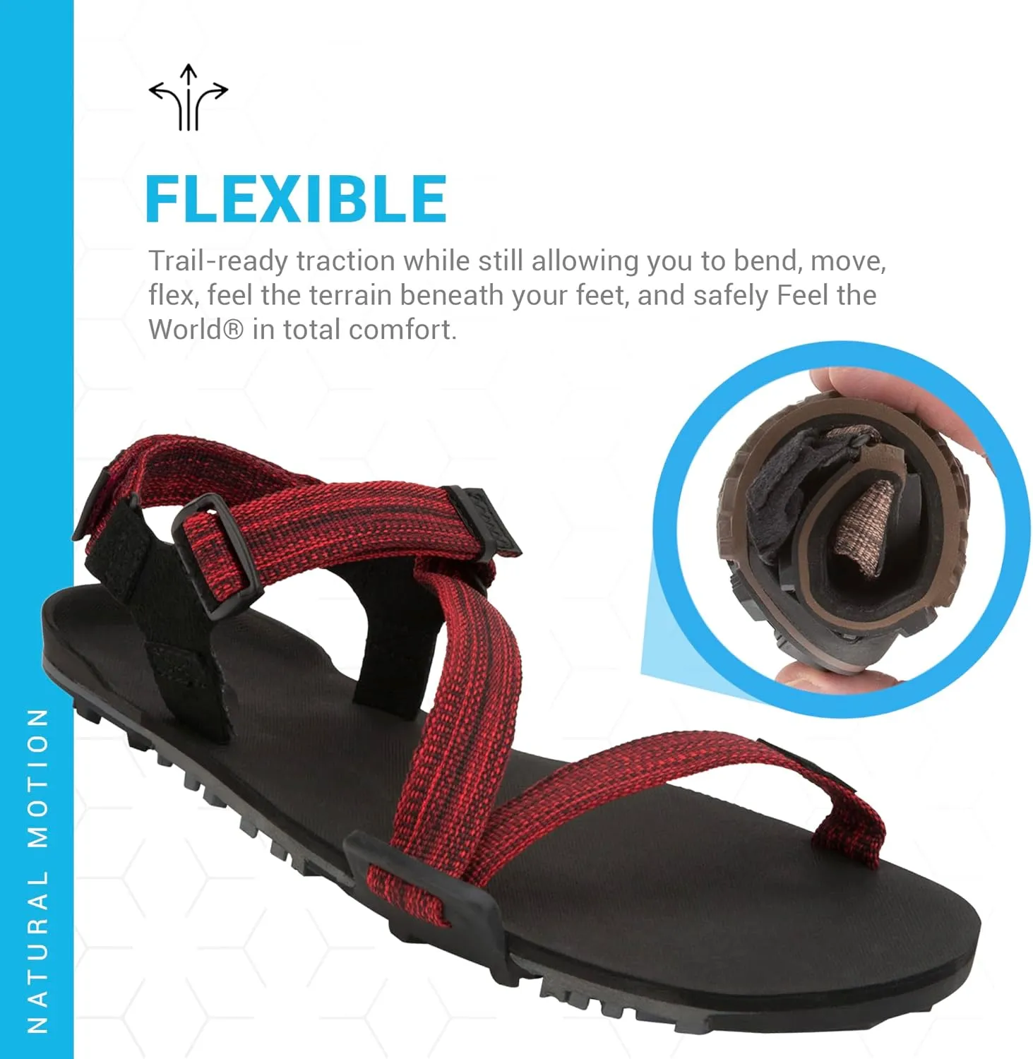 Xero Shoes Men's Z-Trail EV Barefoot Hiking Sandals