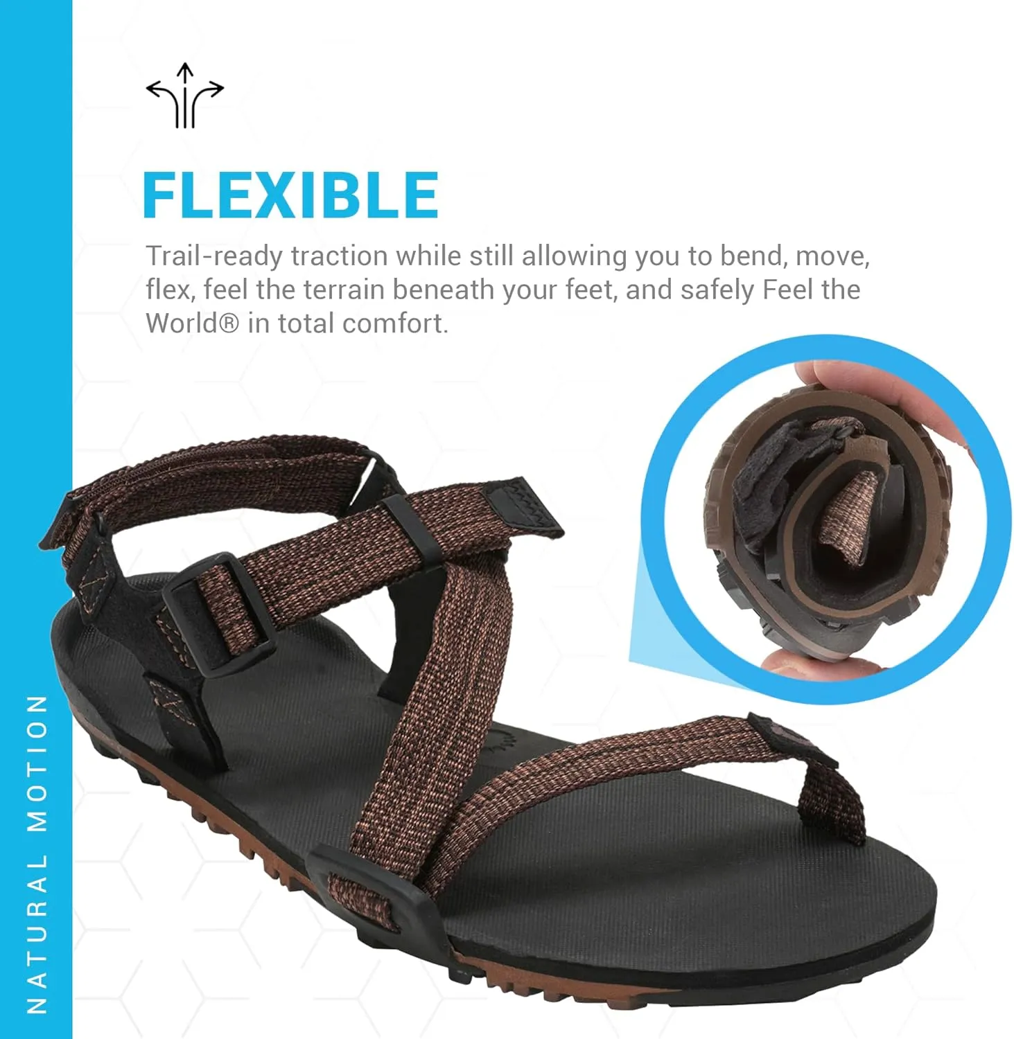 Xero Shoes Men's Z-Trail EV Barefoot Hiking Sandals
