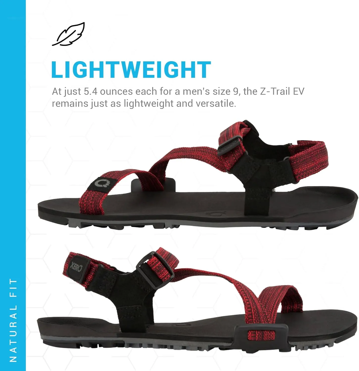 Xero Shoes Men's Z-Trail EV Barefoot Hiking Sandals