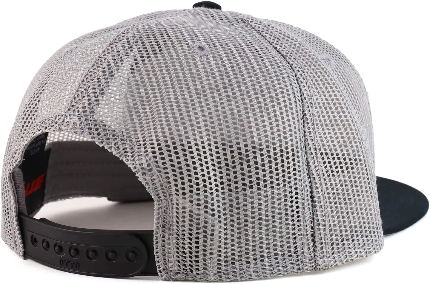 XXL Oversized Silver Anchor Patch Flatbill Mesh Snapback Cap