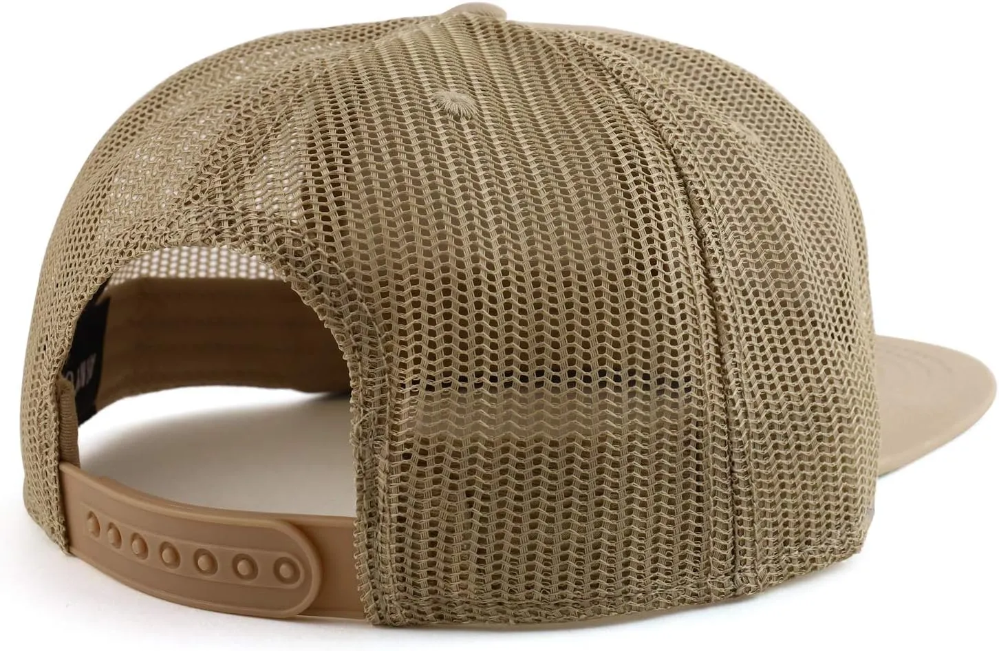 XXL Oversized Silver Anchor Patch Flatbill Mesh Snapback Cap