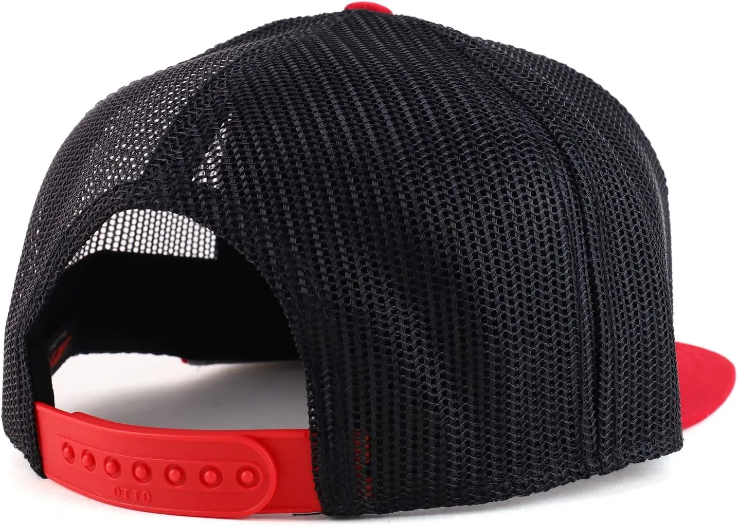 XXL Oversized Silver Anchor Patch Flatbill Mesh Snapback Cap