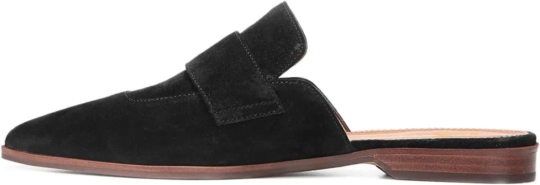 XYD Womens Retro Pointed Closed Toe Mule Flats Slip On Backless Dress Sandal Slides Comfortable Casual Walking Loafers Shoes