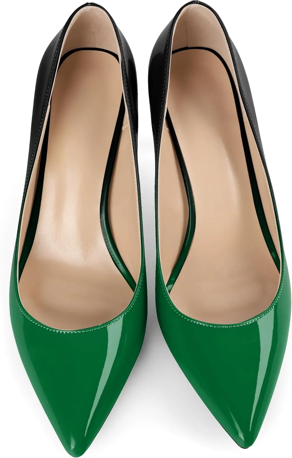 YODEKS Women's Pointed Toe High Heel Pumps Slip On Elegant Stiletto Heel Dress Shoes