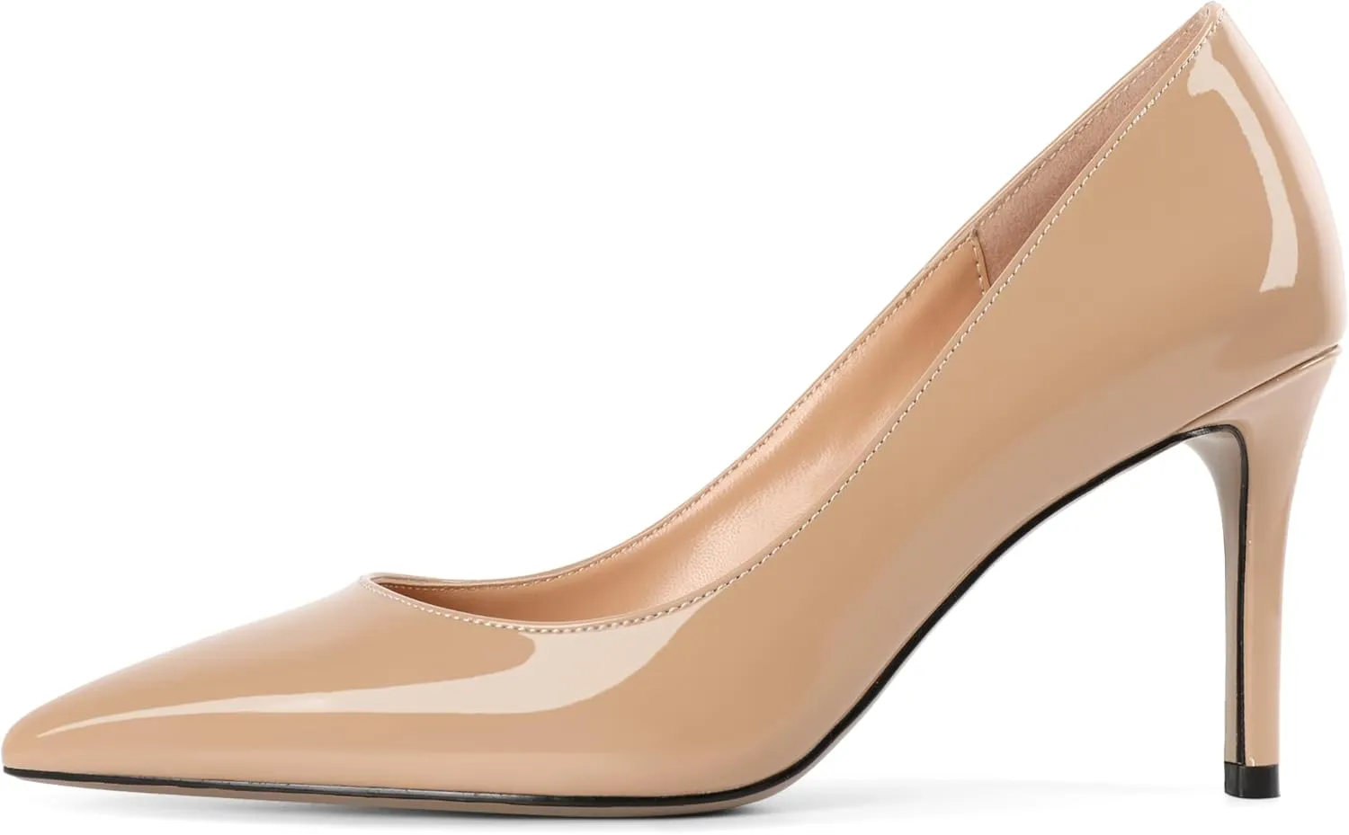 YODEKS Women's Pointed Toe High Heel Pumps Slip On Elegant Stiletto Heel Dress Shoes