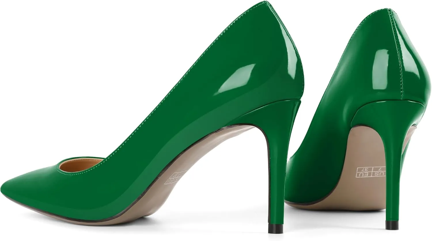 YODEKS Women's Pointed Toe High Heel Pumps Slip On Elegant Stiletto Heel Dress Shoes