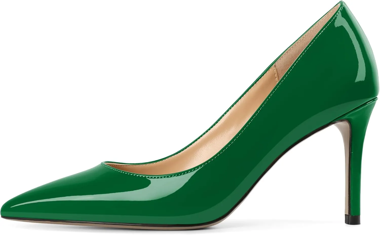 YODEKS Women's Pointed Toe High Heel Pumps Slip On Elegant Stiletto Heel Dress Shoes