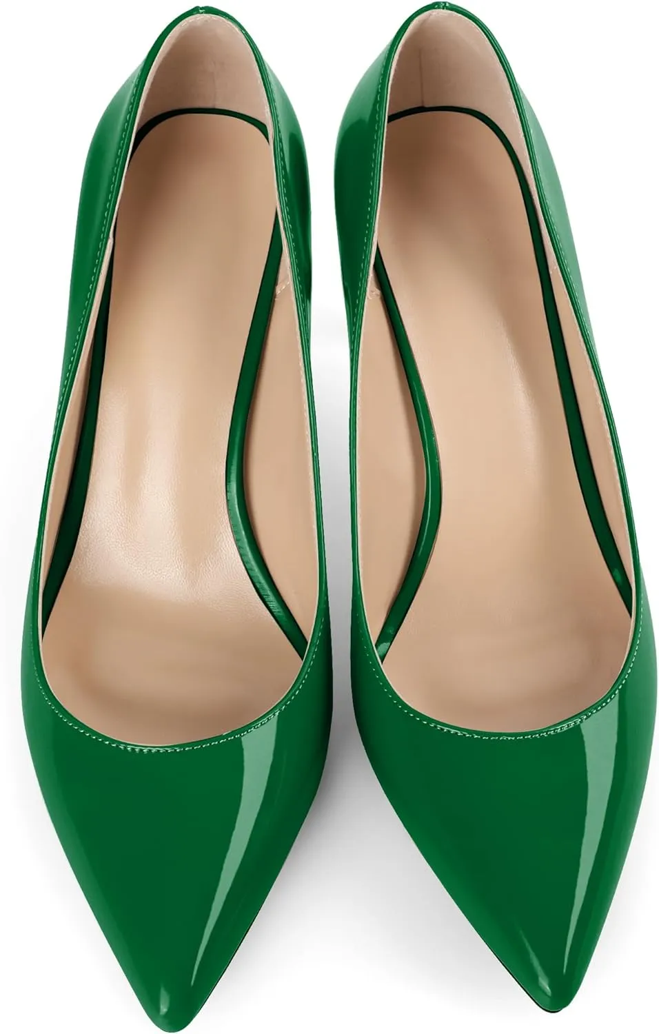 YODEKS Women's Pointed Toe High Heel Pumps Slip On Elegant Stiletto Heel Dress Shoes