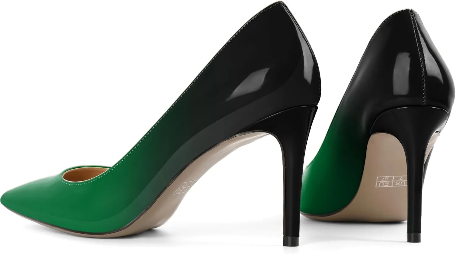 YODEKS Women's Pointed Toe High Heel Pumps Slip On Elegant Stiletto Heel Dress Shoes