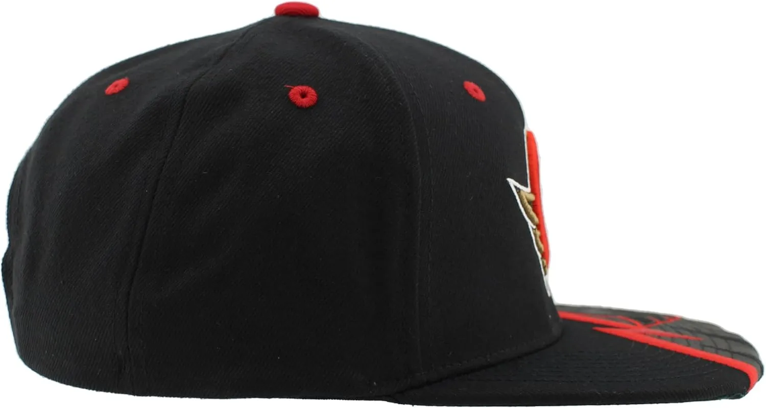 ZHATS NHL Officially Licensed Adjustable Snapback Hat Flat Bill Z11 Bolt