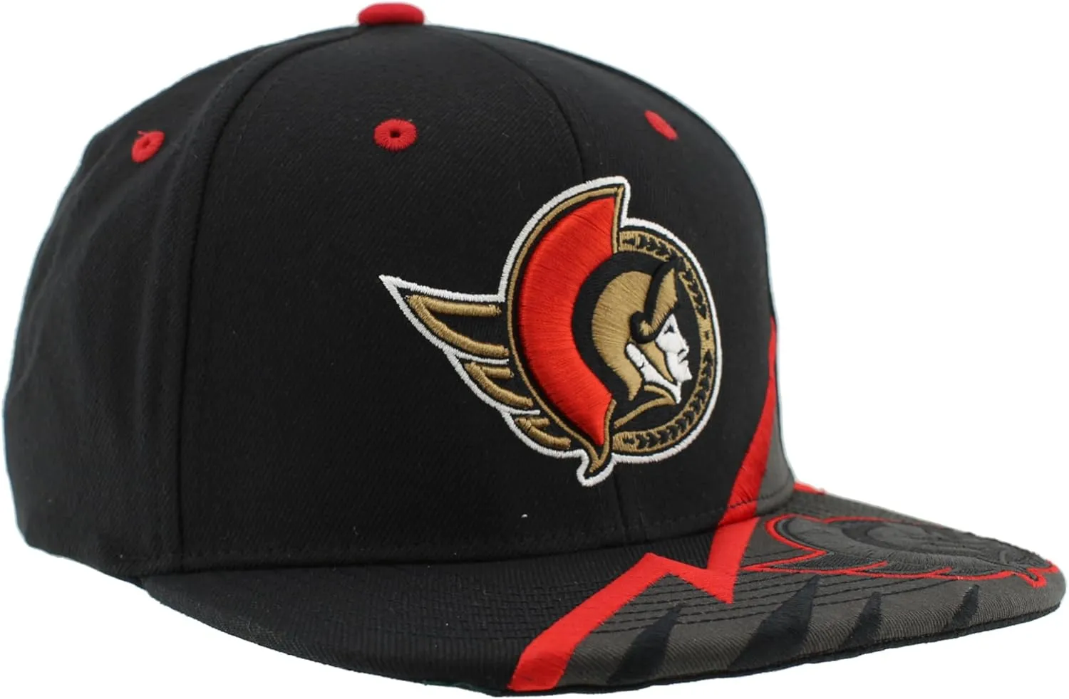 ZHATS NHL Officially Licensed Adjustable Snapback Hat Flat Bill Z11 Bolt