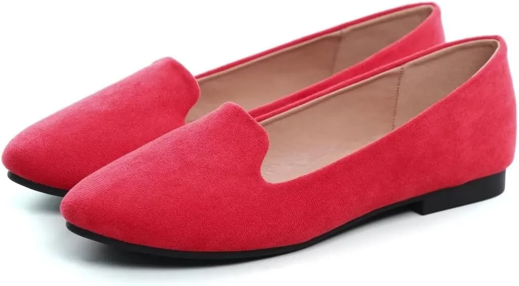ZTWUTANG Women's Cute Round-Toe Flat Ballet Shoes Comfortable Dress Shoes for Walking